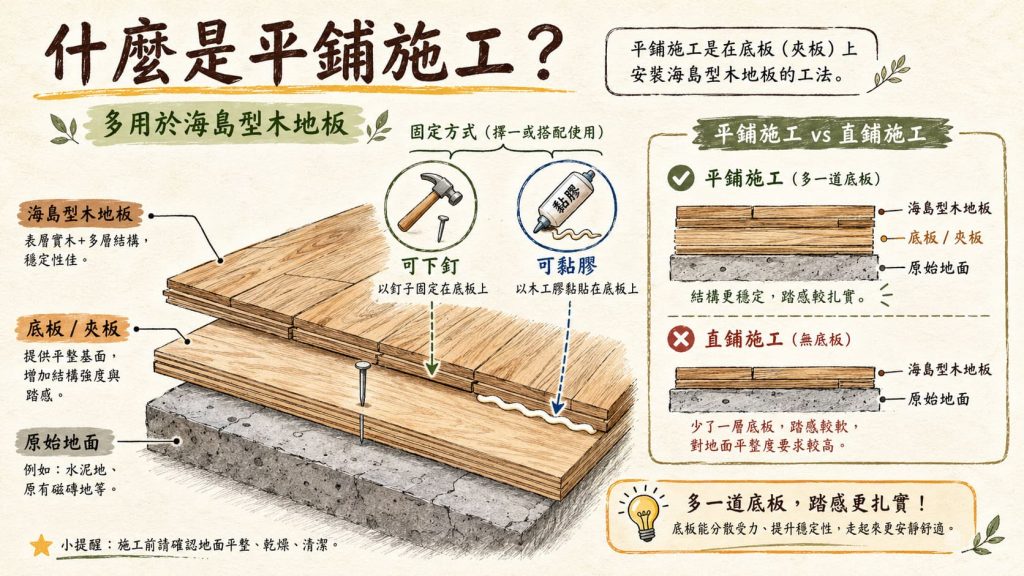 平鋪施工分析