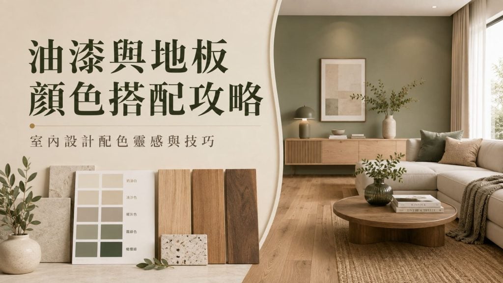 油漆與木地板顏色搭配攻略｜從地板色溫、採光到空間風格一次看懂