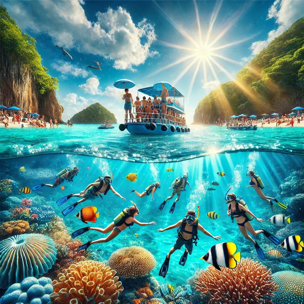 澎湖浮潛好去處-天堂海島與薰衣草森林+跳島
